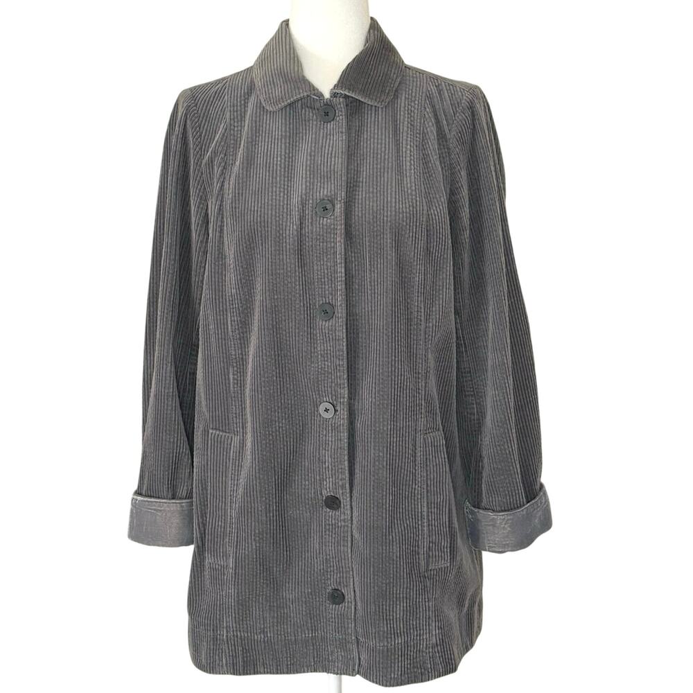 J. Jill Corduroy Swing Coat Women's S
